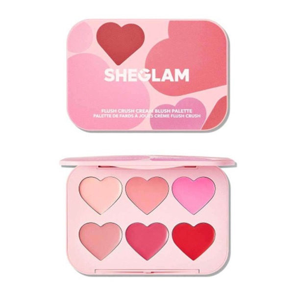 پالت رژگونه کرمی شیگلم رنگ BLUSHING BOUQET sheglam